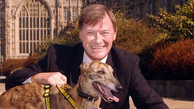 File photo dated 17/09/03 of David Amess, MP for Southend West in Essex, outside the Houses of Parliament in Westminster, London. Conservative MP Sir David Amess has reportedly been stabbed several times at a surgery in his Southend West constituency. Issue date: Friday October 15, 2021.